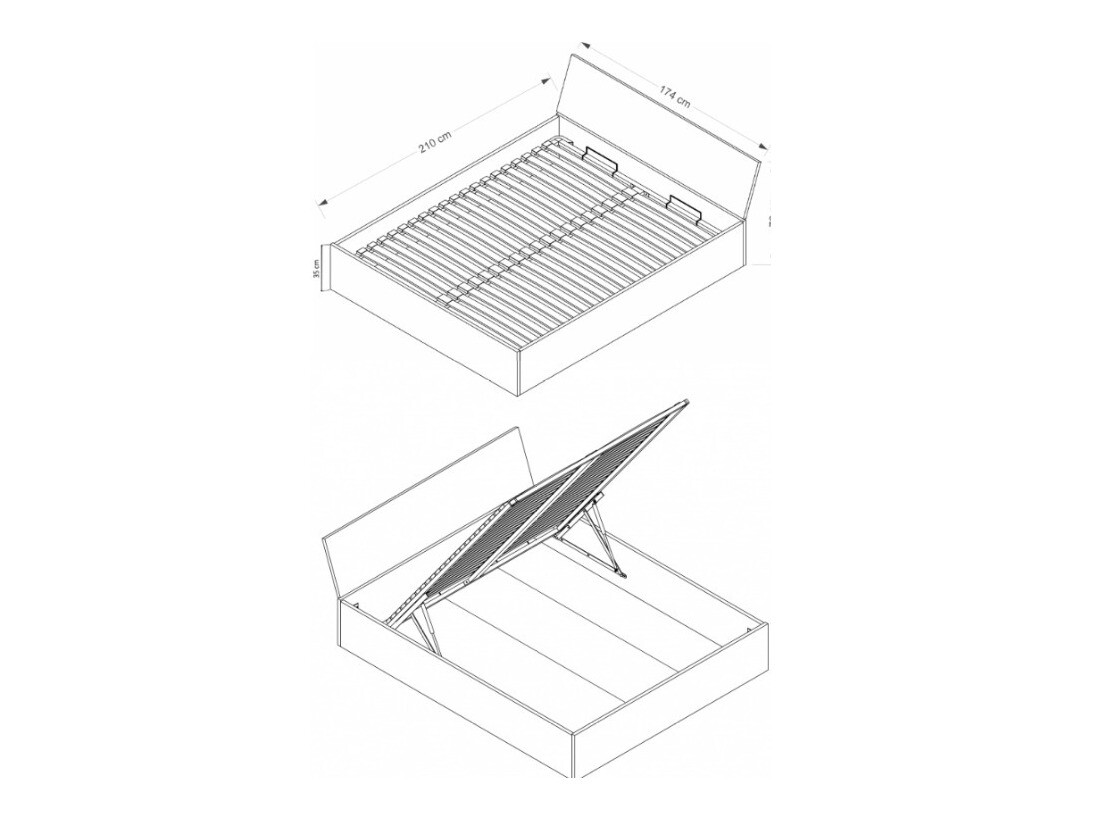 Bed Elicavo 103 (Wenge)