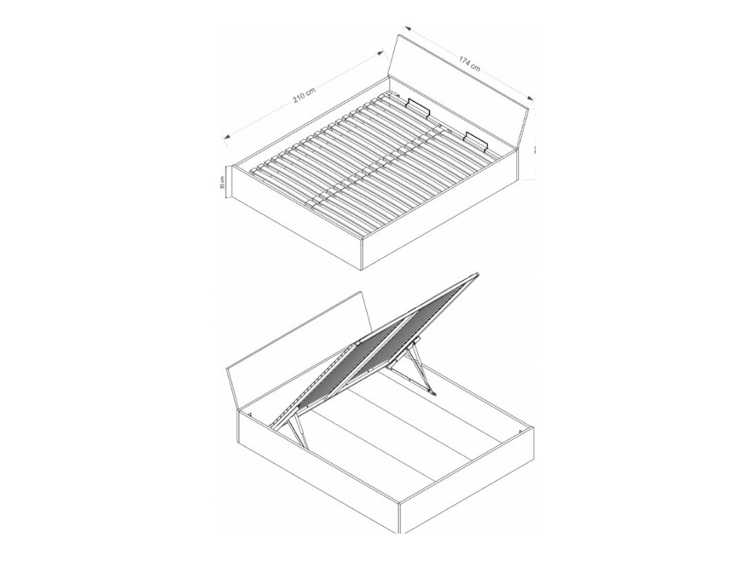 Bed Elicavo 103 (White)