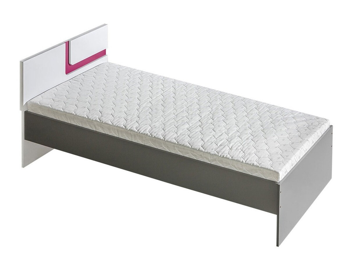 Bed Levtala 112 (Anthracite + White + Pink)