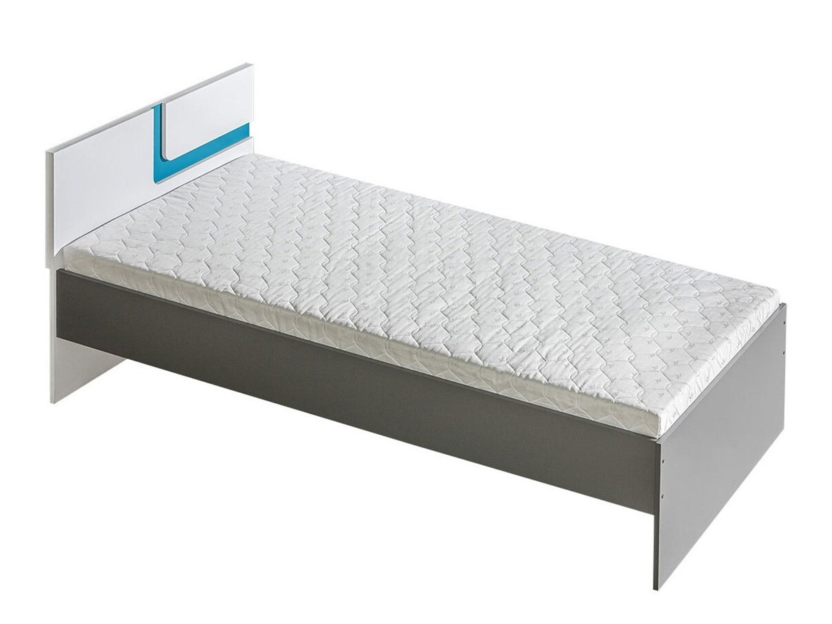 Bed Levtala 112 (Anthracite + White + Turquoise)
