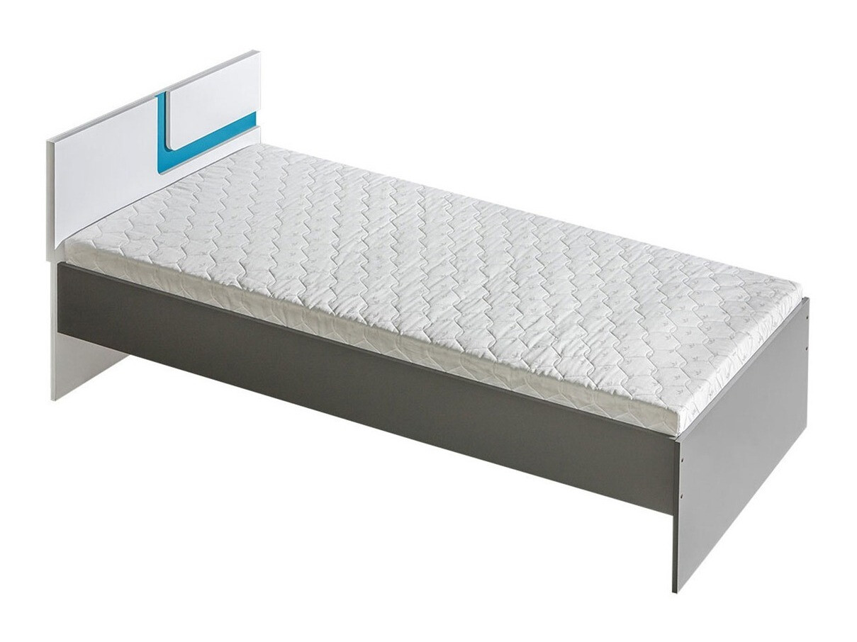 Bed Levtala 112 (Anthracite + White + Turquoise)