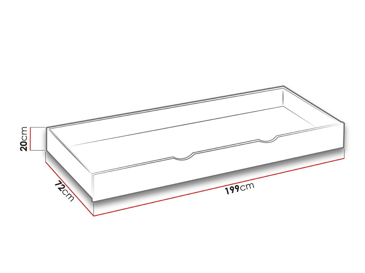 Bed Levtala 112 (Anthracite + White)