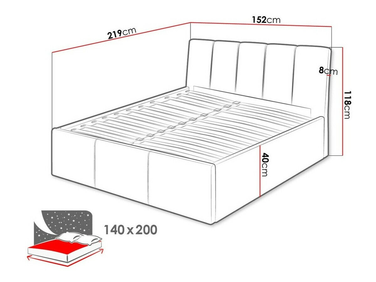 Bed ComfiDream Lumora (Fresh 13)