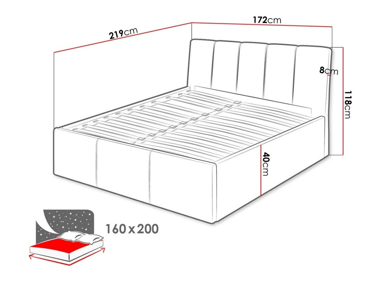 Bed ComfiDream Lumora (Fresh 13)