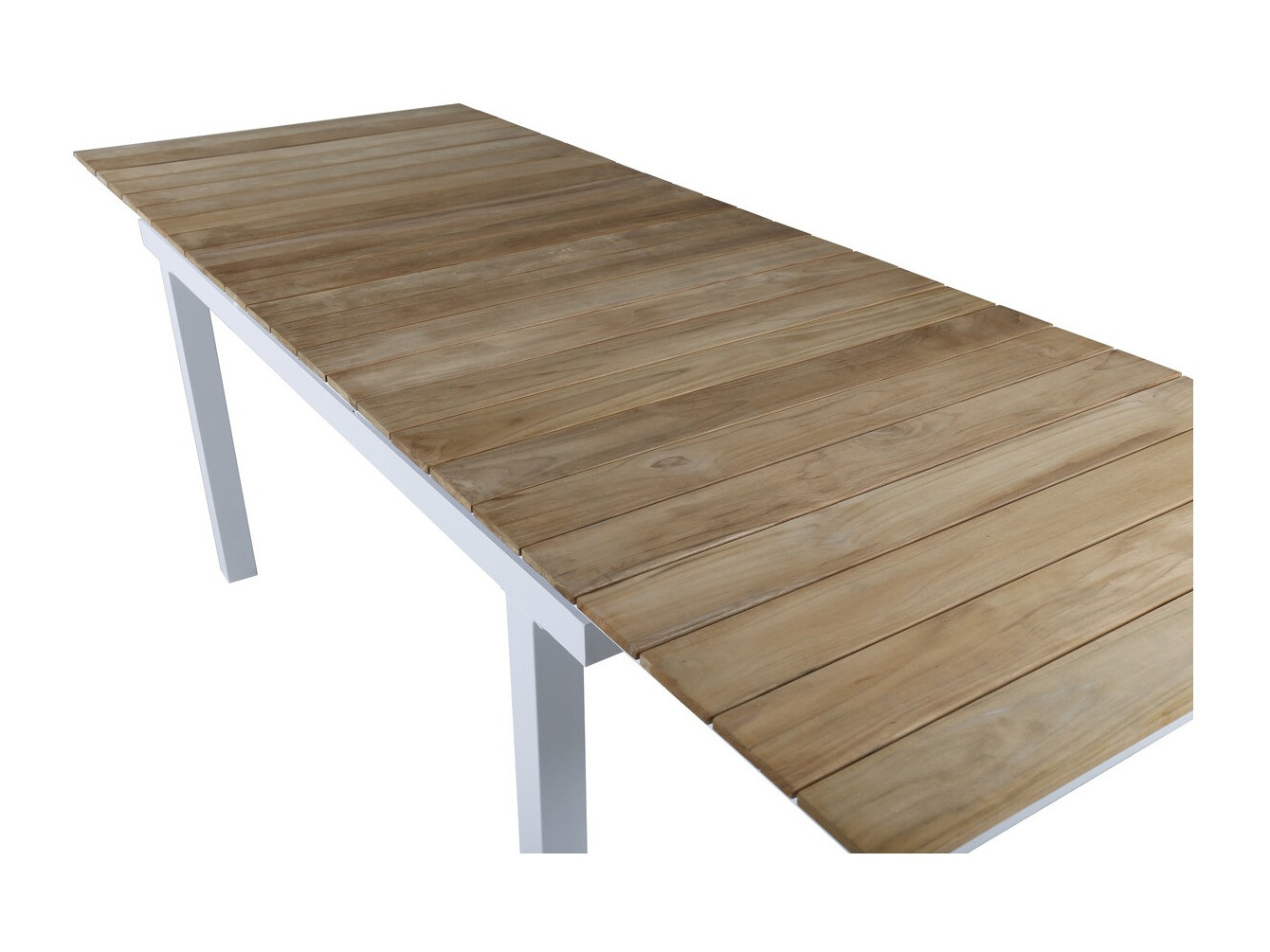 Outdoor table Dallas 2844 (White + Brown)