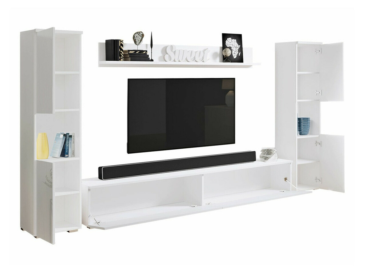 Living room set Sarasota 131 (Wotan Oak + Glossy white)