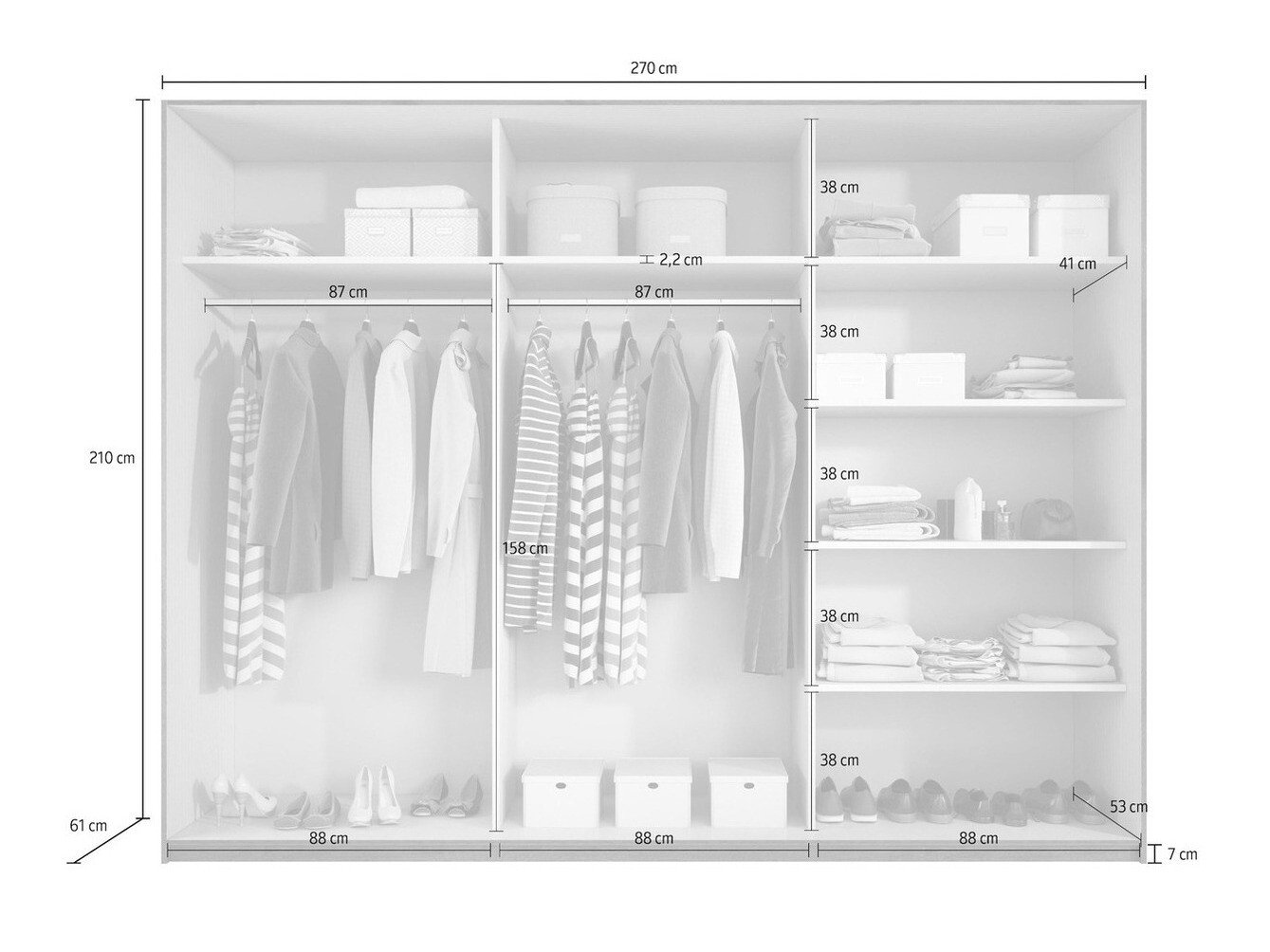 Wardrobe Levruvu 105 (Monastery oak + Black)