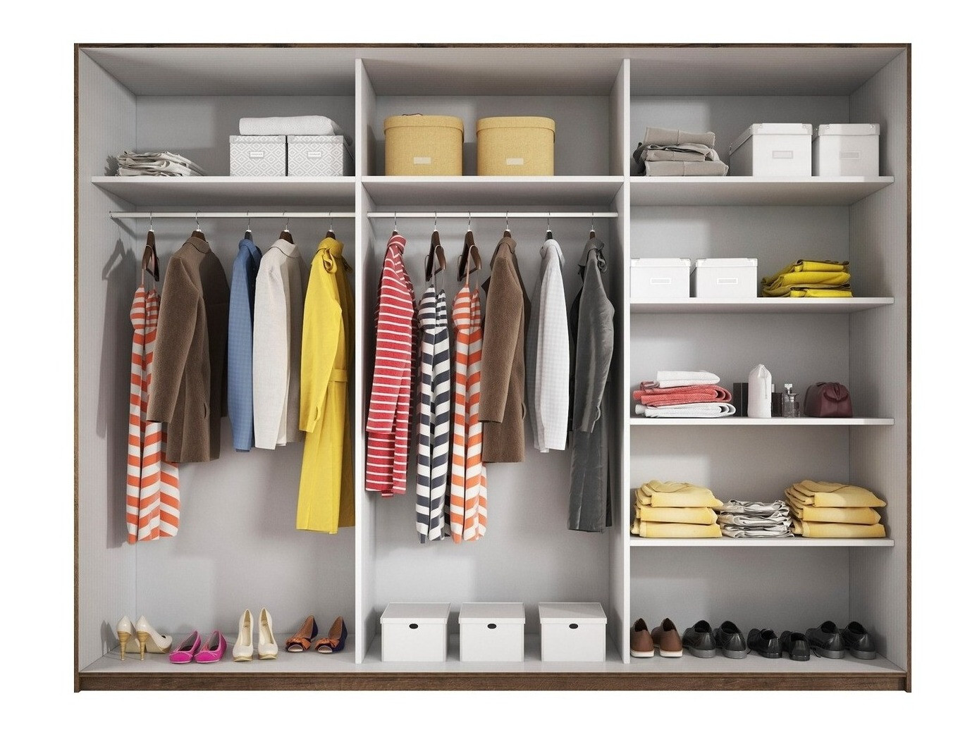 Wardrobe Levruvu 105 (Monastery oak + Black)