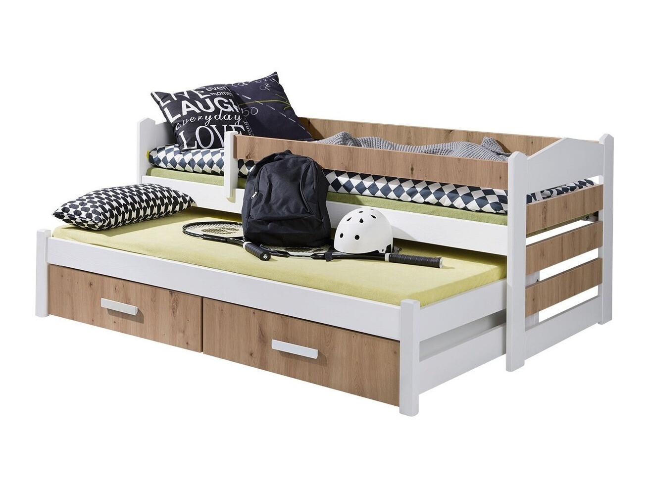 Bed Henderson 140 (White + Artisan oak)