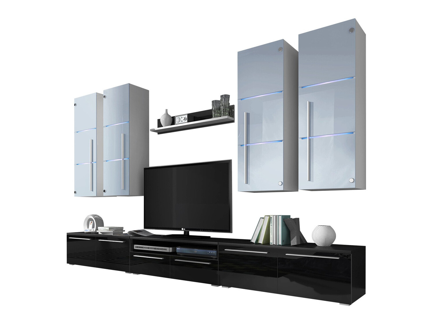 Living room set Flos (Black + Glossy black)
