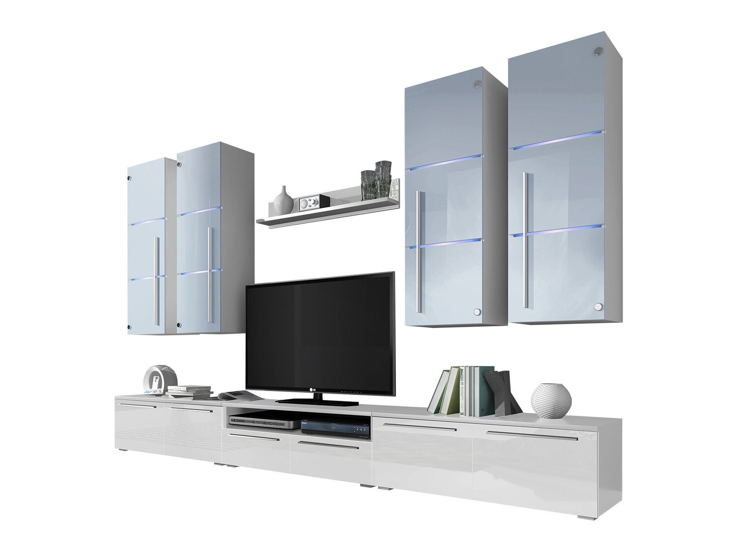 Living room set Flos (White + Glossy white)