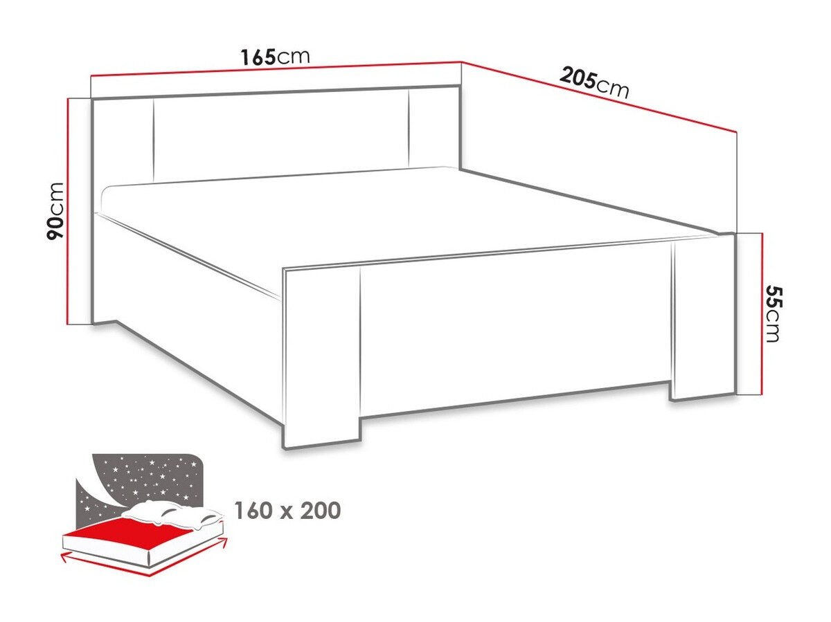 Bed Catromi 101 (White + Soft Pik 011)