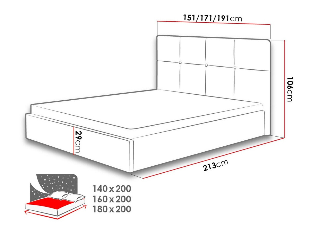 Bed ComfiDream Celen (Sawana 21)