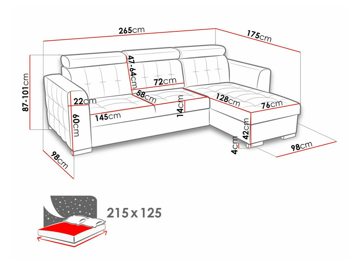 Corner sofa Temple 123 (Kronos 07)
