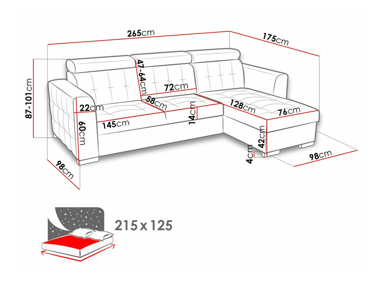 Corner sofa Temple 123 (Kronos 19)