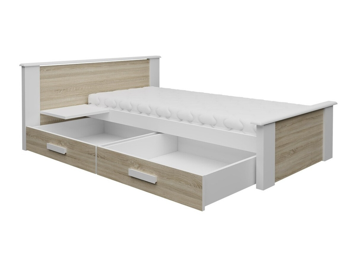 Bed Henderson 117 (White + Sonoma oak)