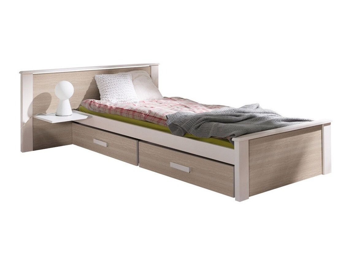 Bed Henderson 118 (White + Sonoma oak)
