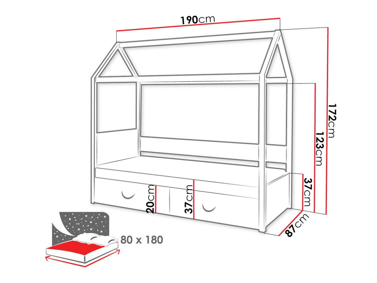 Bed Henderson 133 (White)