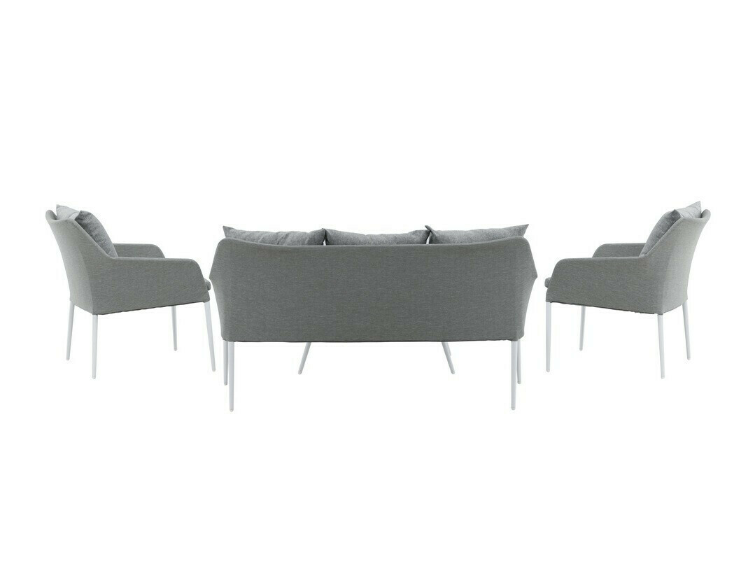 Outdoor furniture set Dallas 3116 (Light grey + White)