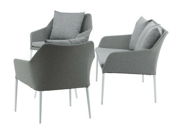 Outdoor furniture set Dallas 3116 (Light grey + White)