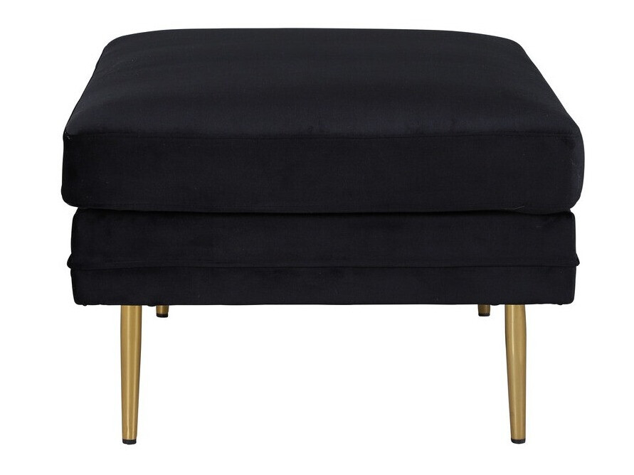 Upholstered bench Dallas 2653 (Black + Golden)