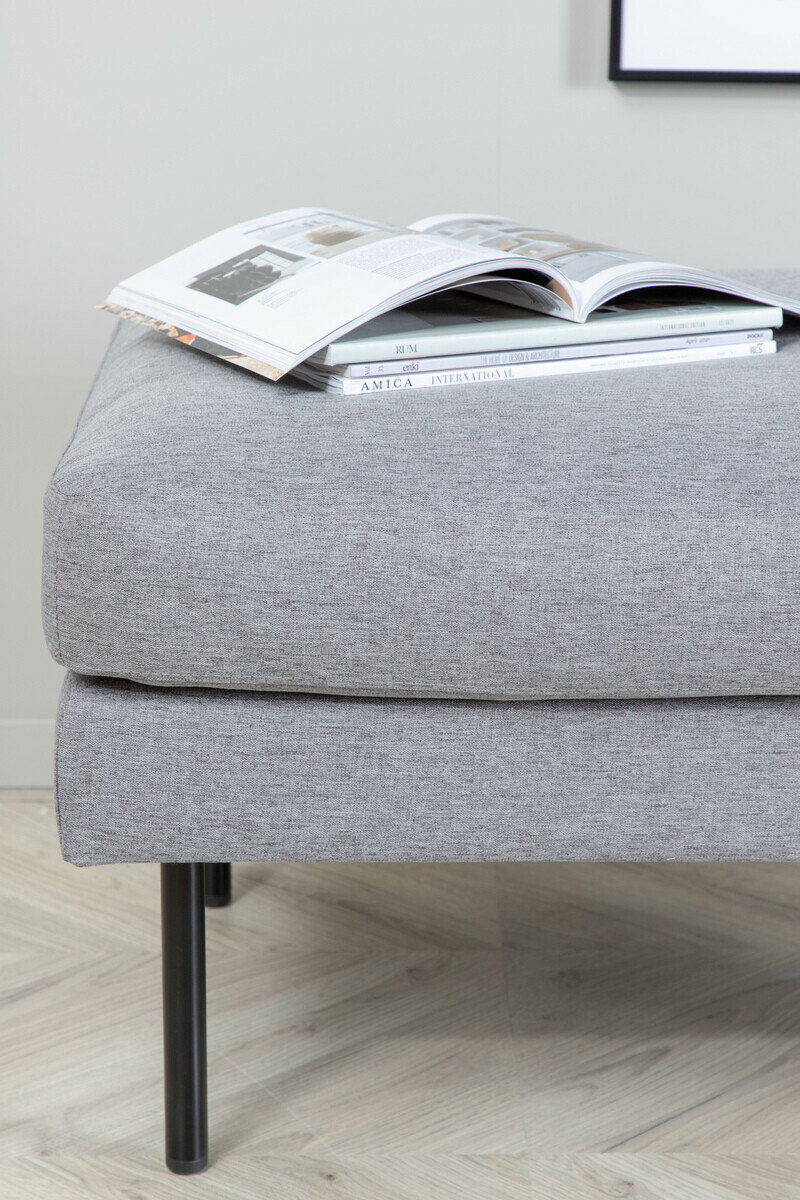 Upholstered bench Fercame 104 (Grey + Black)