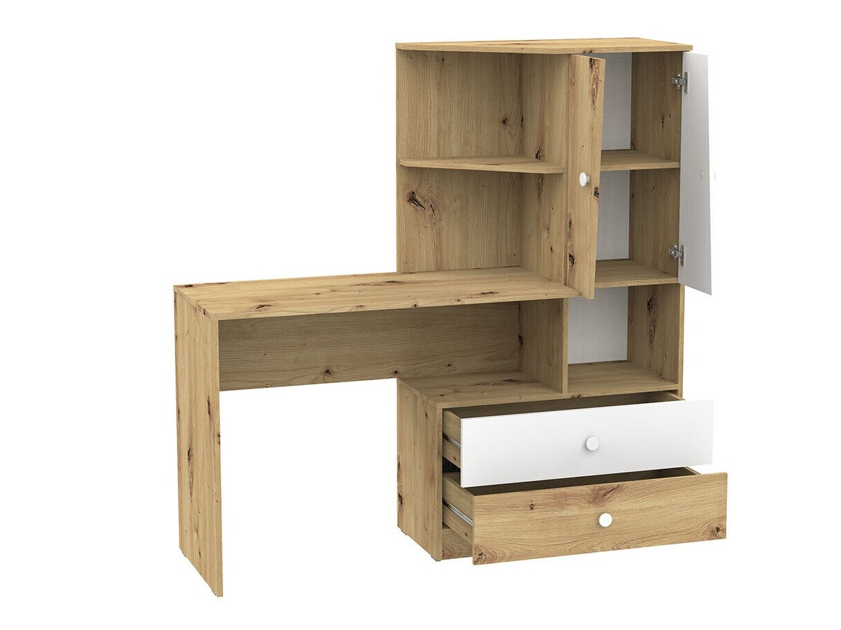 Desk Almira 110 (Artisan oak + White)