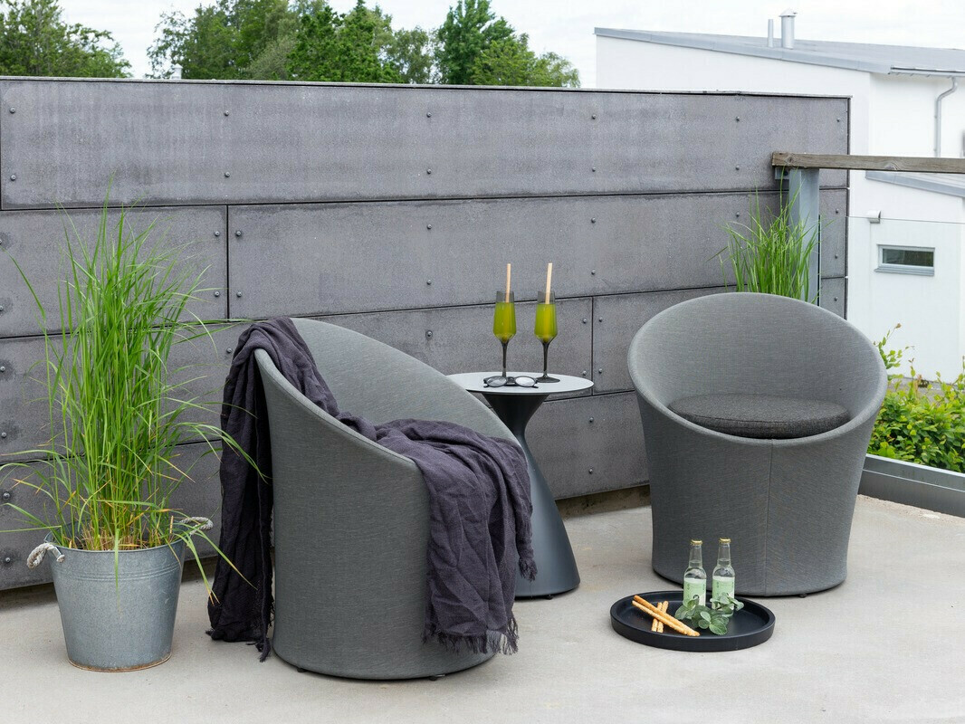 Balcony furniture set Dallas 3118 (Grey + Black)