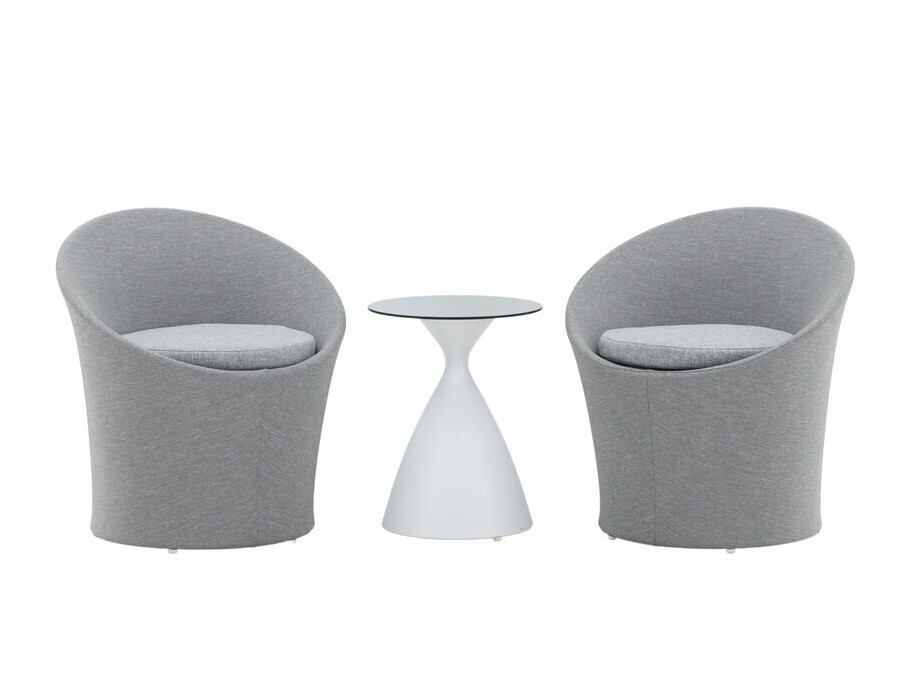 Balcony furniture set Dallas 3118 (White + Black)