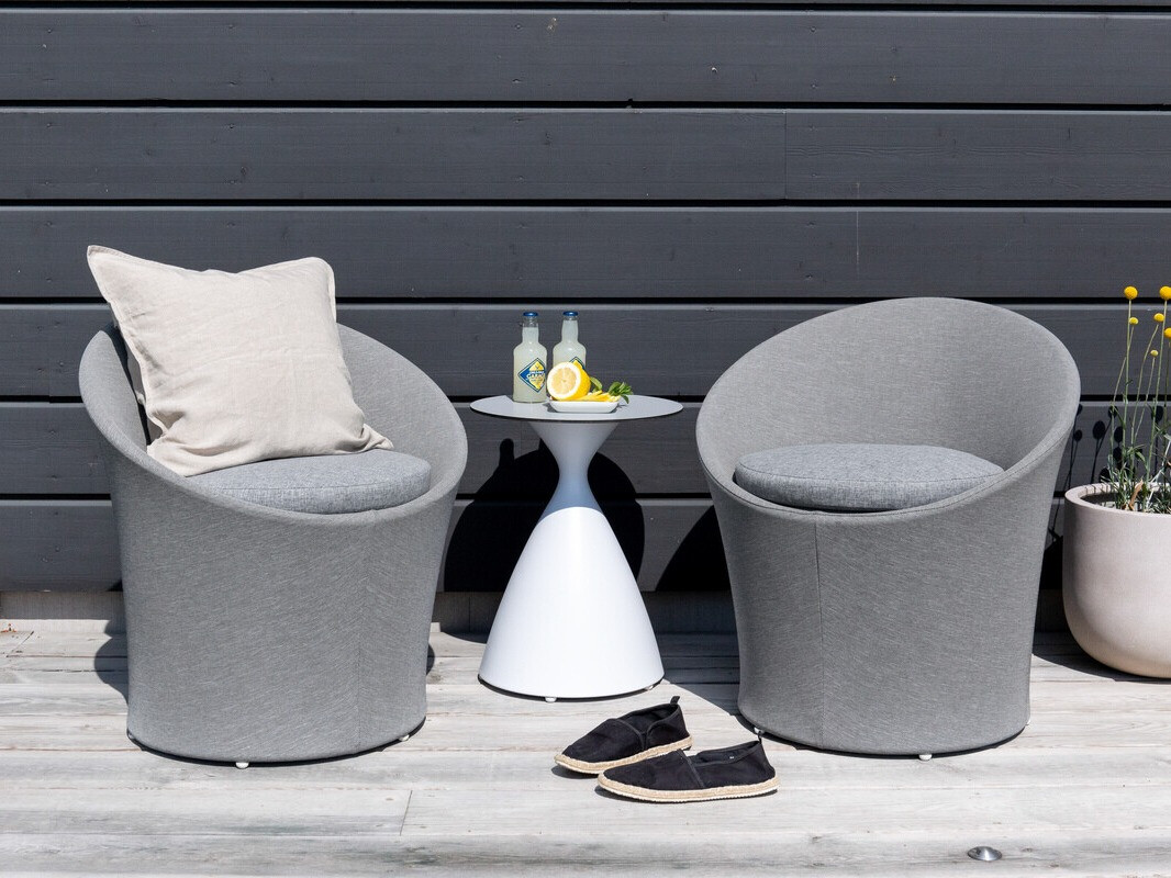 Balcony furniture set Dallas 3118 (White + Black)