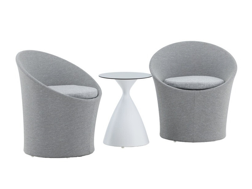 Balcony furniture set Dallas 3118 (White + Black)