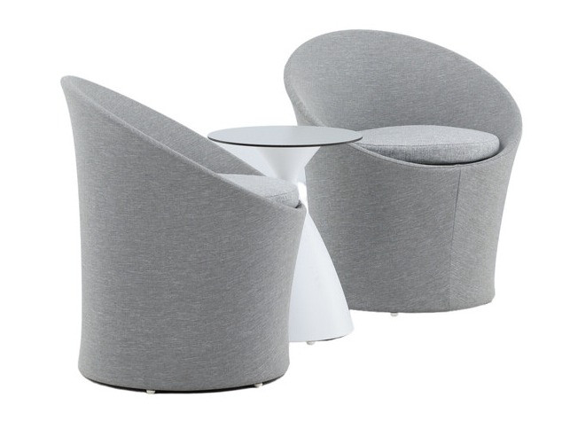 Balcony furniture set Dallas 3118 (White + Black)