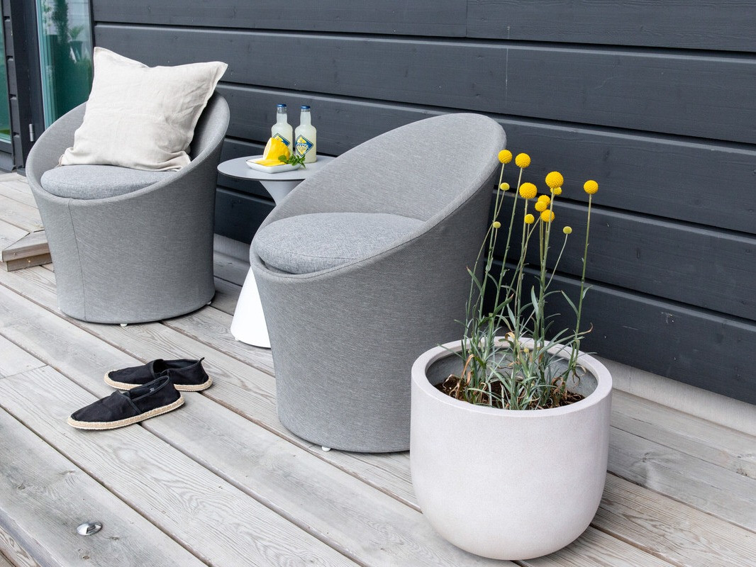 Balcony furniture set Dallas 3118 (White + Black)