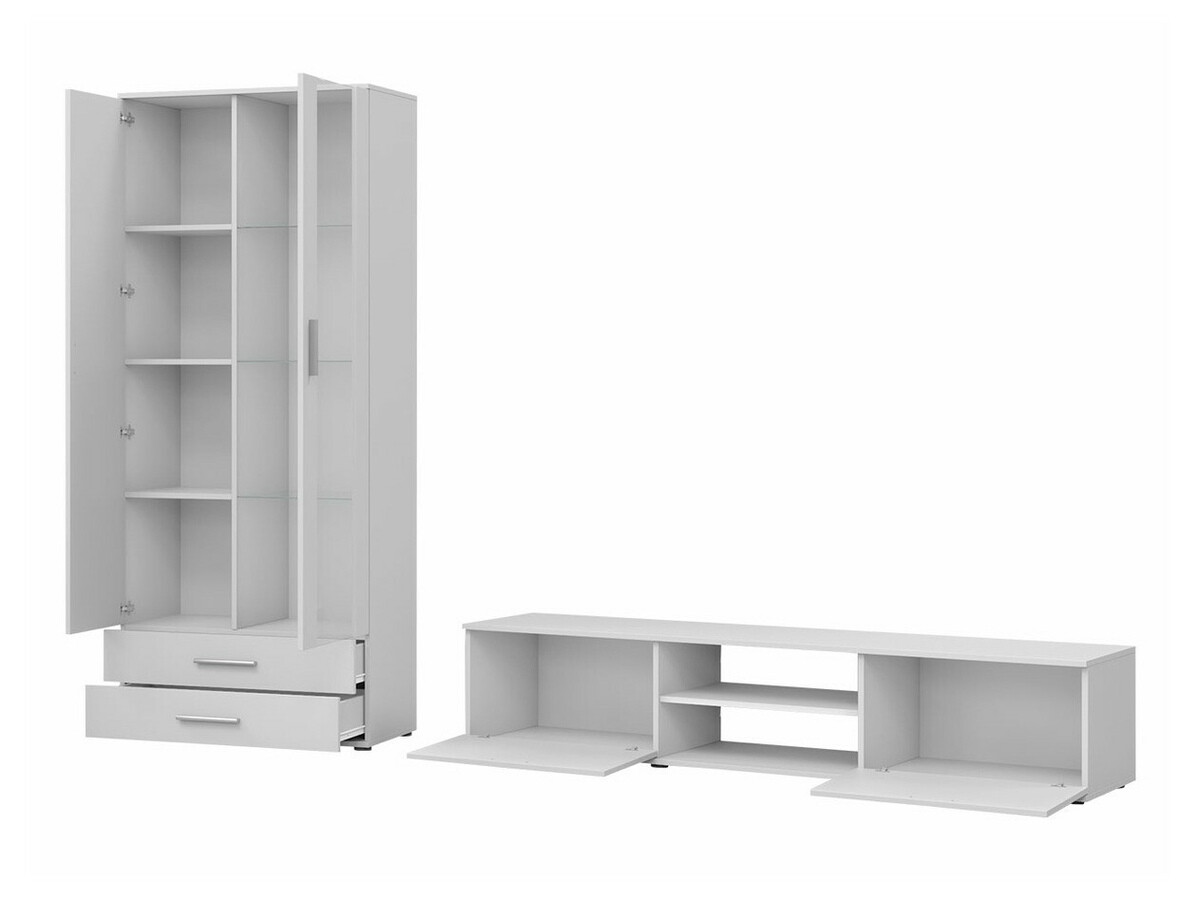 Living room set Tornola 115 (Black + Glossy black)