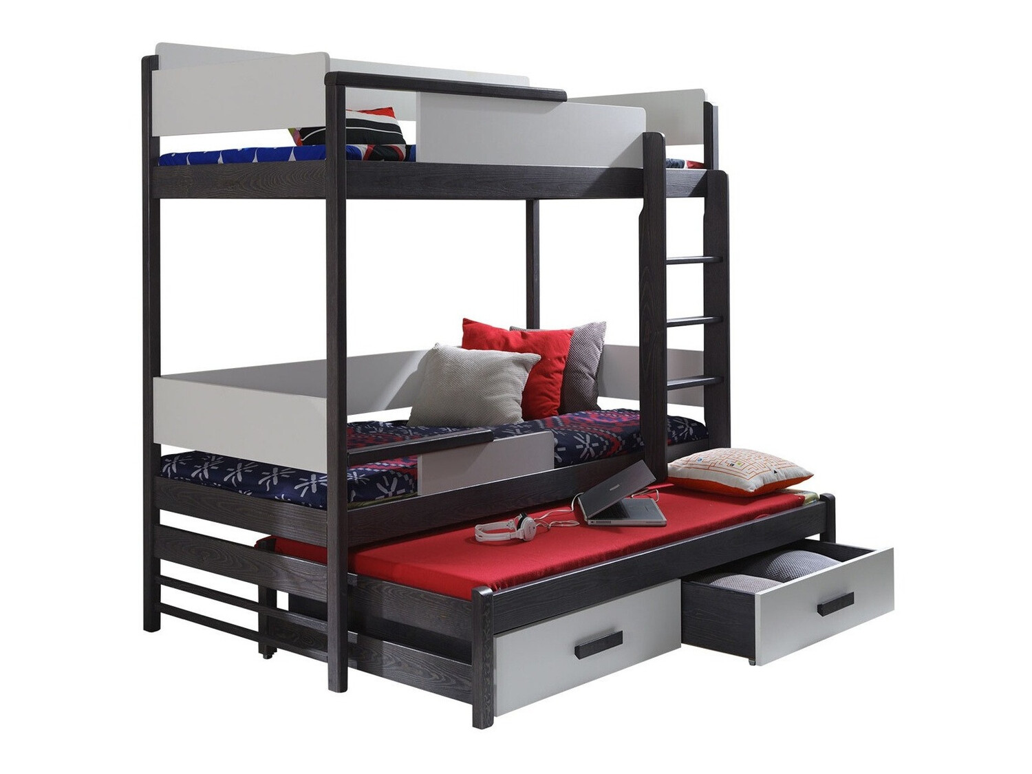 Bunk bed Henderson 114 (Graphite + Grey)