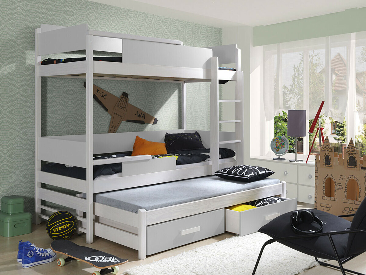 Bunk bed Henderson 114 (White + Grey)