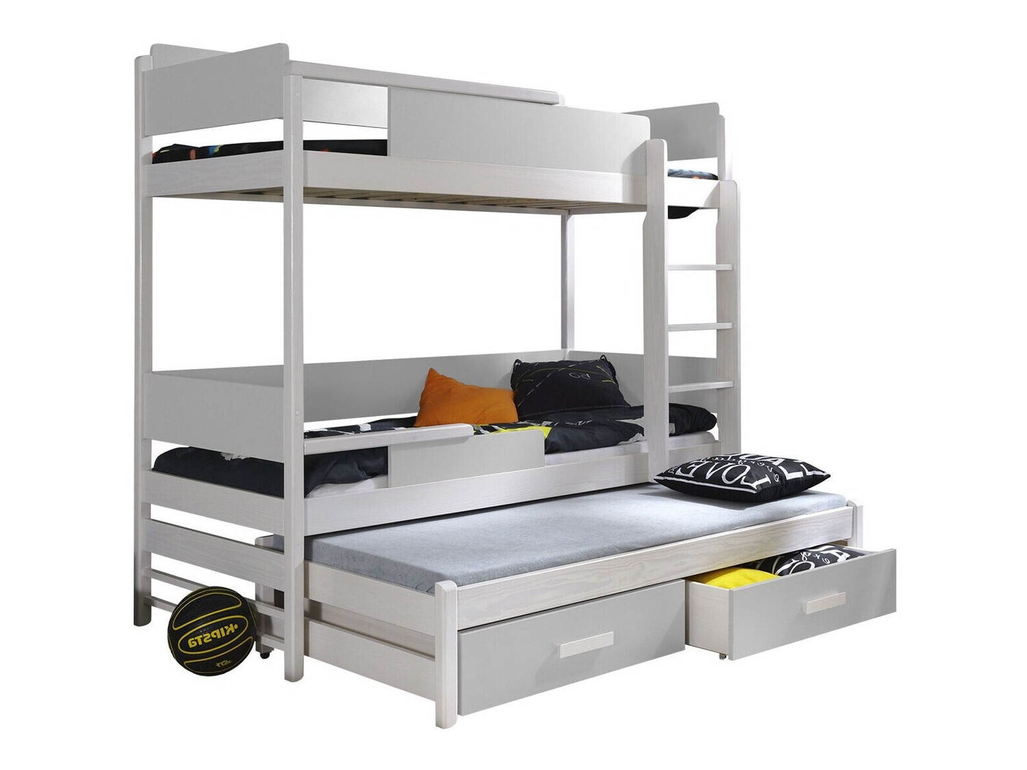 Bunk bed Henderson 114 (White + Grey)