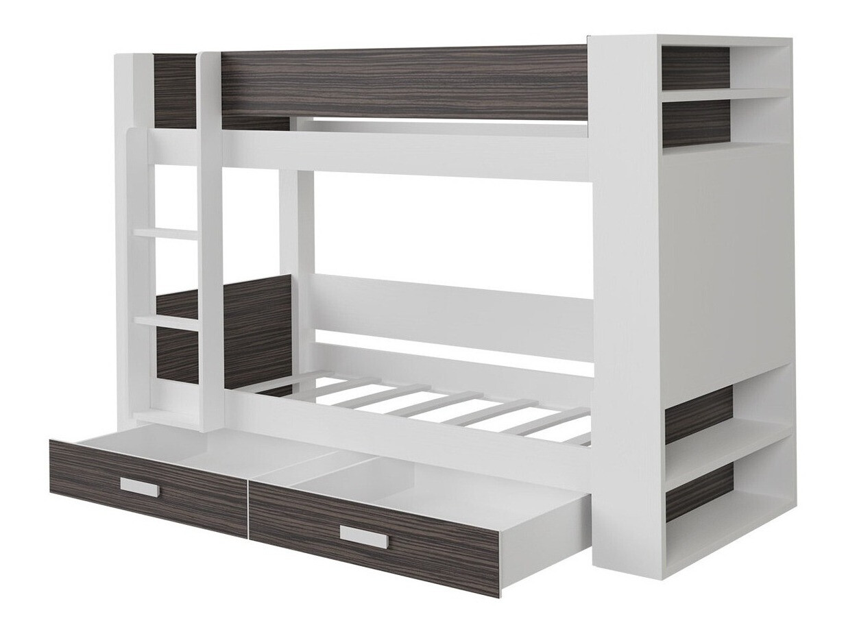 Bunk bed Henderson 142 (White + Blue)