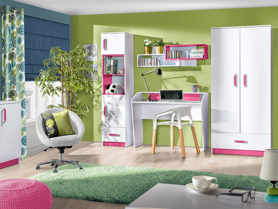 Desk Sorviru 100 (White + Pink)