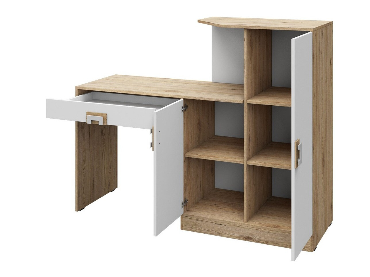 Desk Tolfere 105 (Light oak + White)