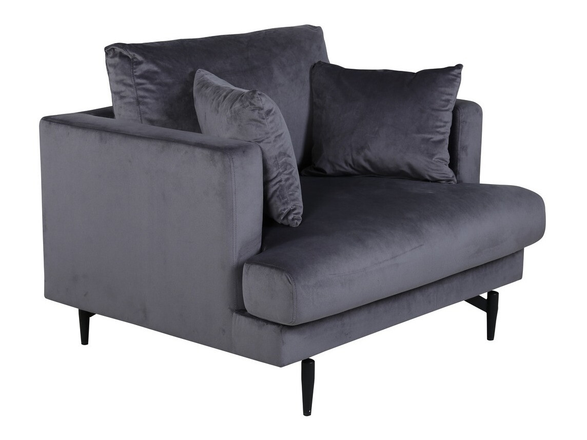 Armchair Dallas 1703 (Dark grey + Black)