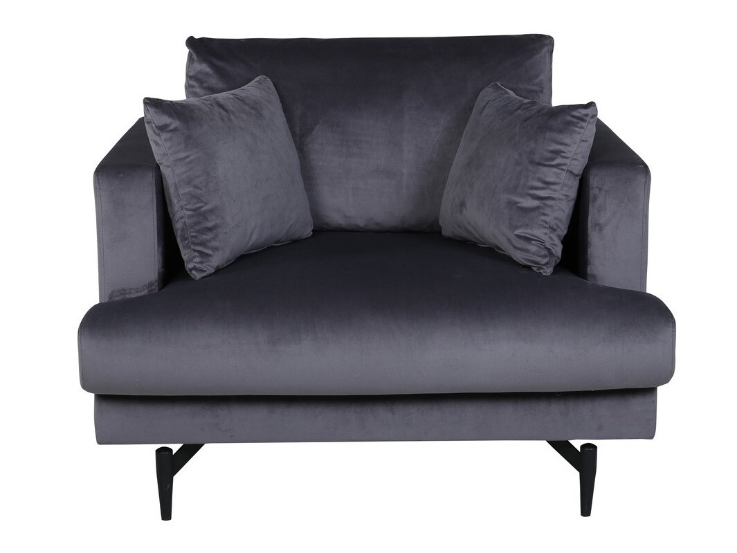 Armchair Dallas 1703 (Dark grey + Black)