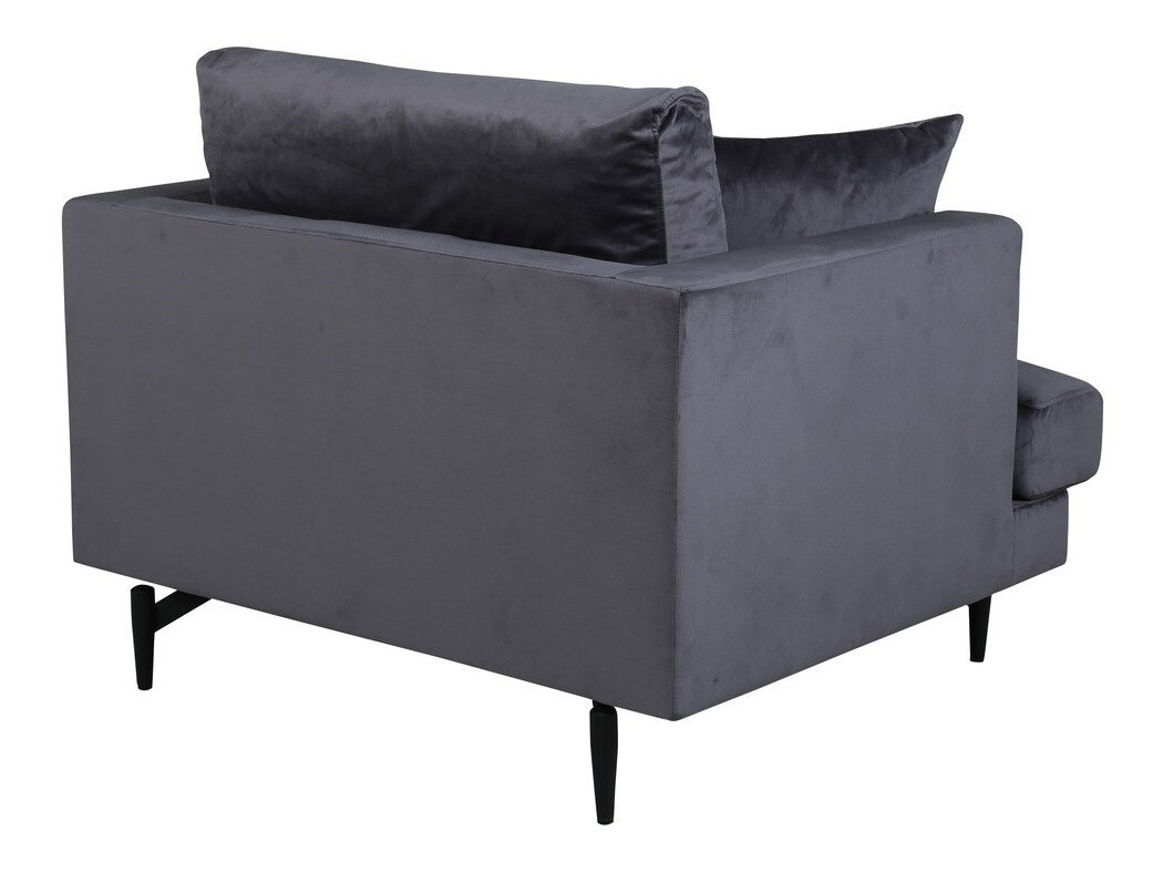 Armchair Dallas 1703 (Dark grey + Black)