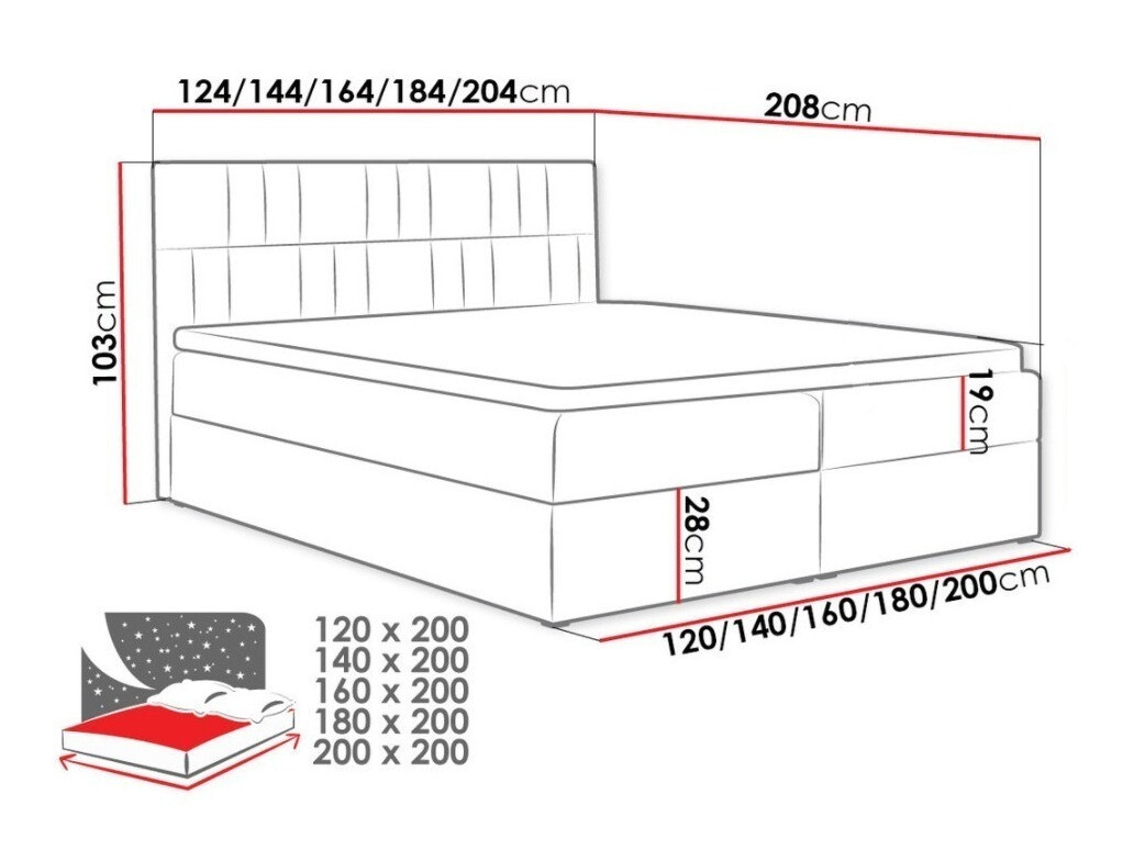 Continental bed Pons I (Kronos 02)