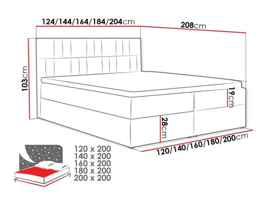 Continental bed Pons I (Kronos 15)