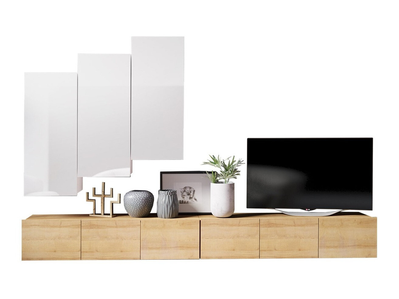 Living room set Remus XX (Golden oak + White)