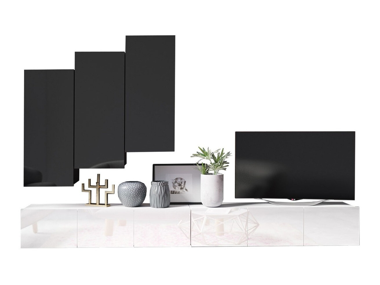 Living room set Remus XX (White + Black)