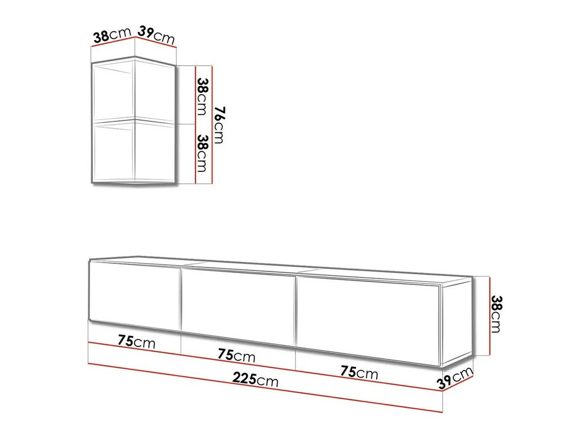 Living room set Corbele 112 (White)