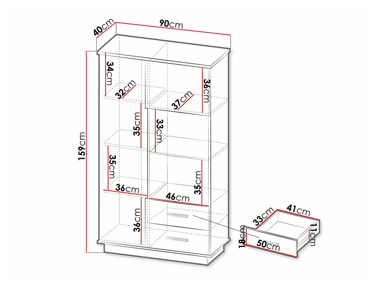 Bookcase Tenodeu 103