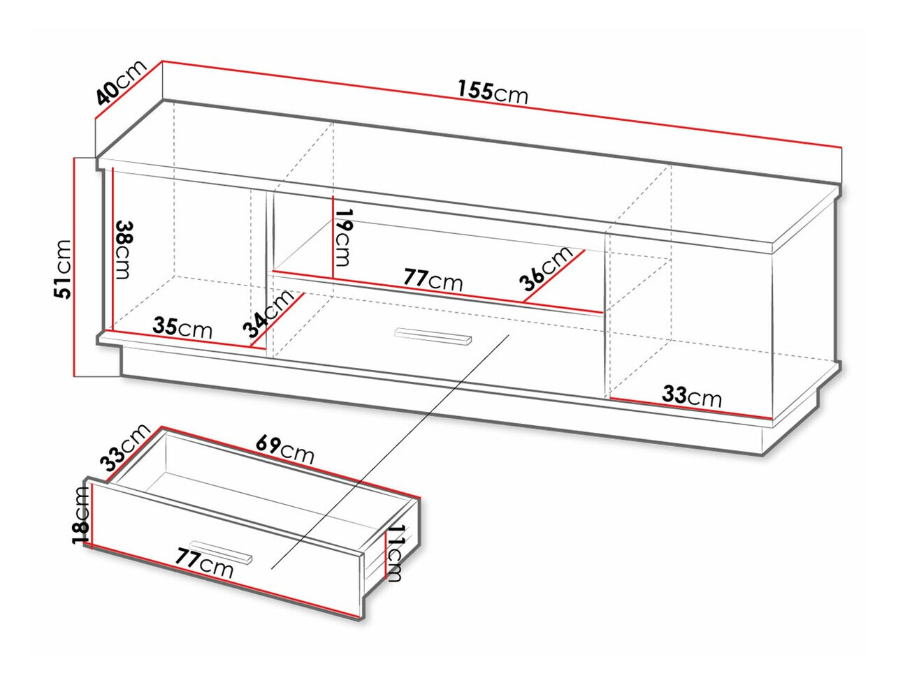 TV stand Tenodeu 106